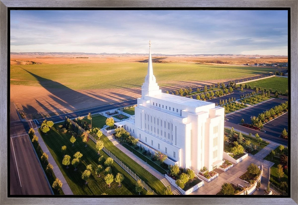 Rexburg Shadow Aerial Gallery Wrap
