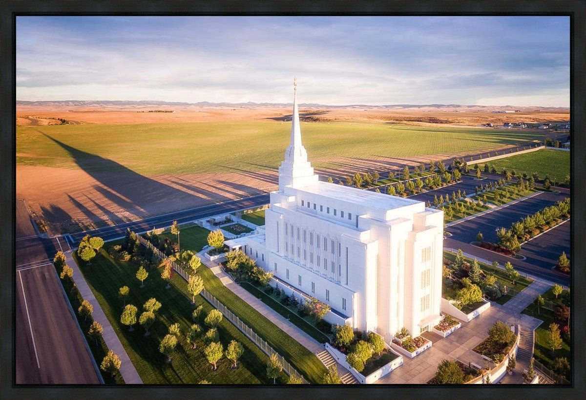 Rexburg Shadow Aerial Gallery Wrap