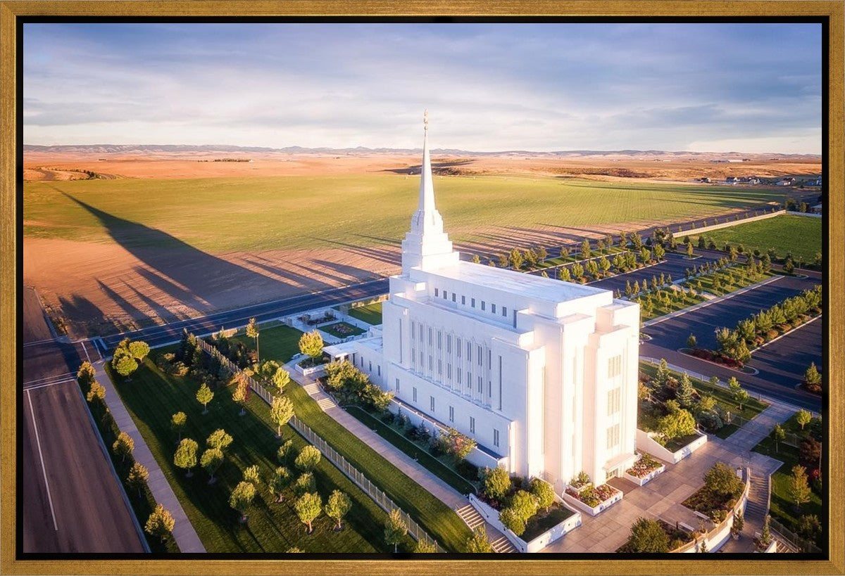 Rexburg Shadow Aerial Gallery Wrap