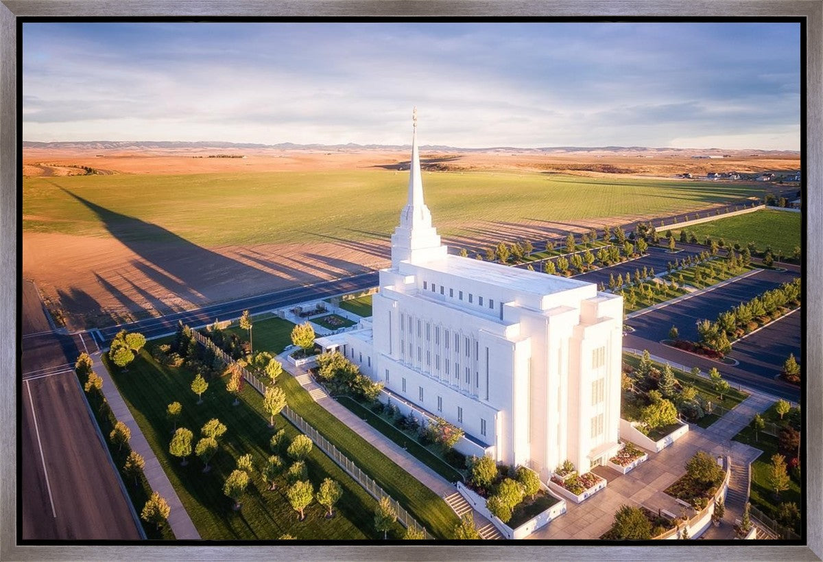 Rexburg Shadow Aerial Gallery Wrap
