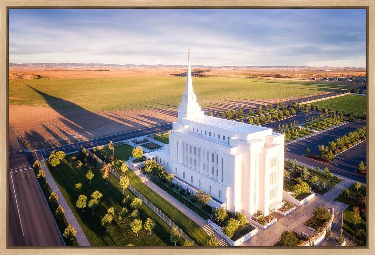 Rexburg Shadow Aerial Gallery Wrap