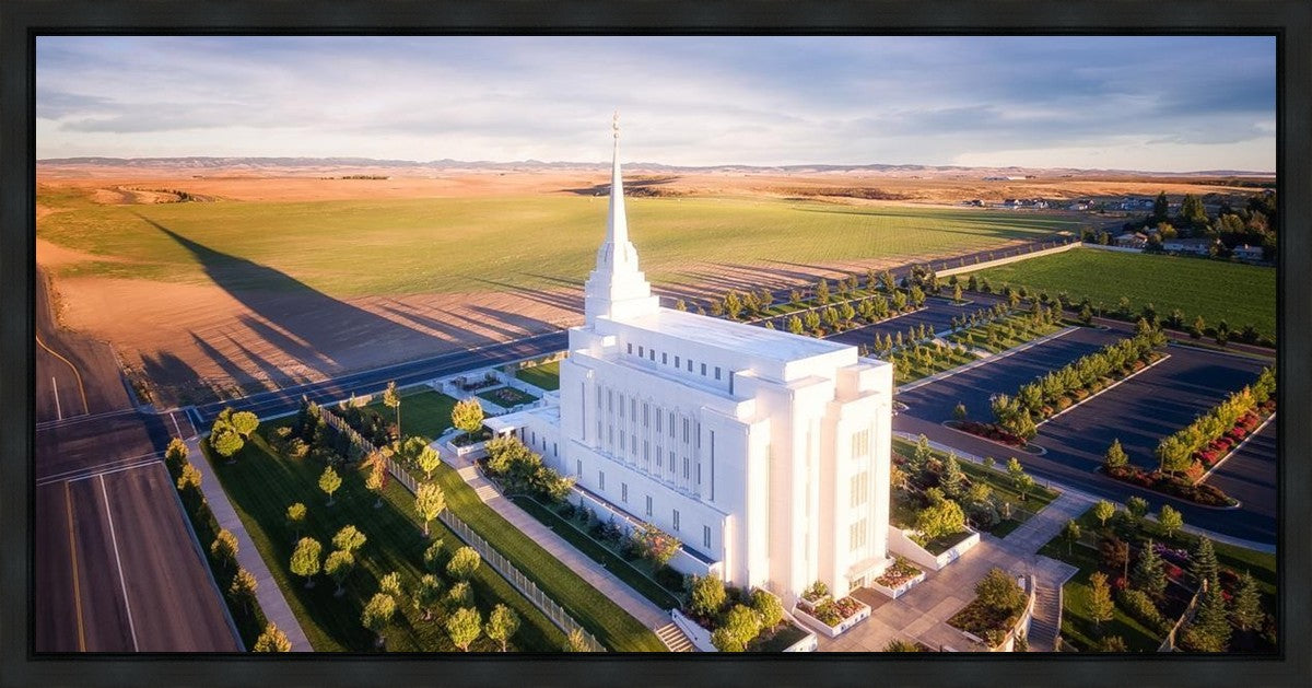 Rexburg Shadow Aerial Gallery Wrap