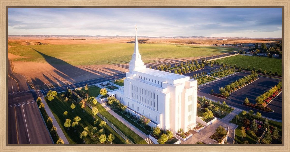Rexburg Shadow Aerial Gallery Wrap
