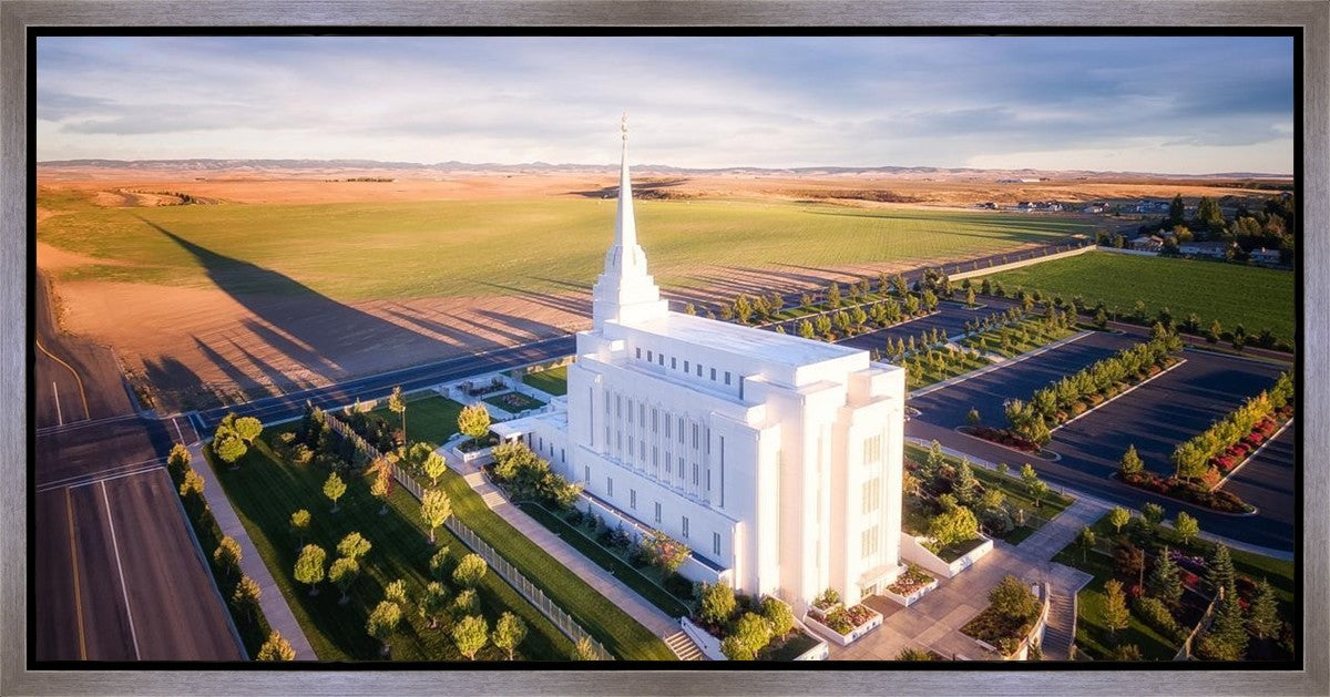 Rexburg Shadow Aerial Gallery Wrap