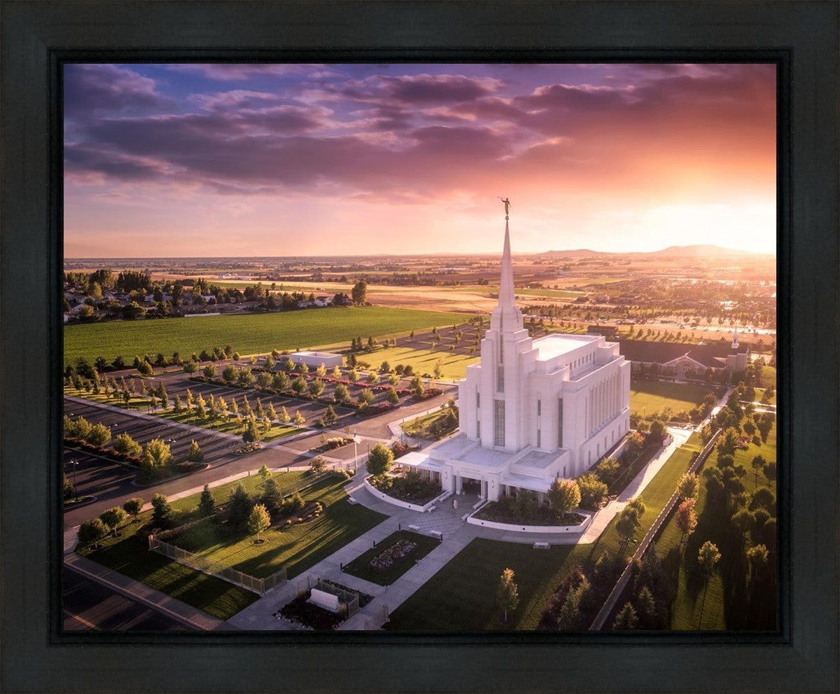 Rexburg Evening from on High Gallery Wrap