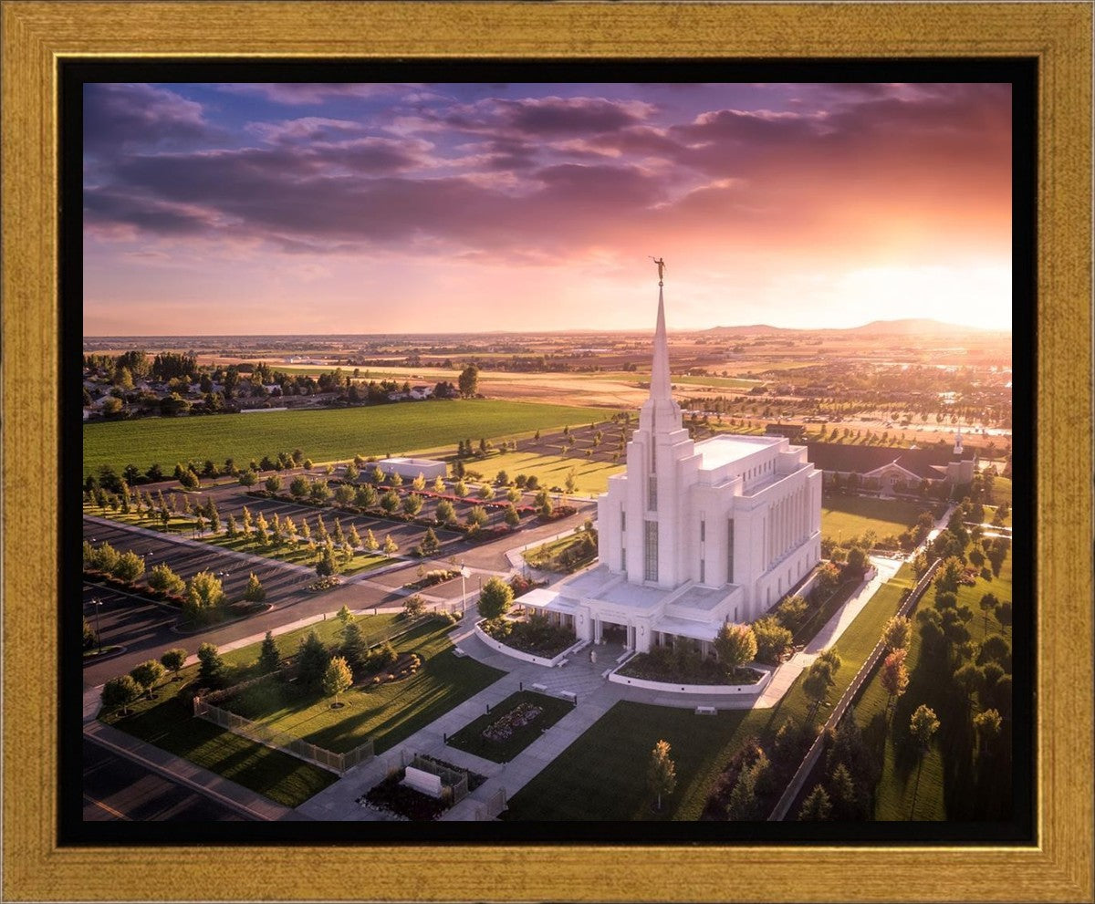 Rexburg Evening from on High Gallery Wrap