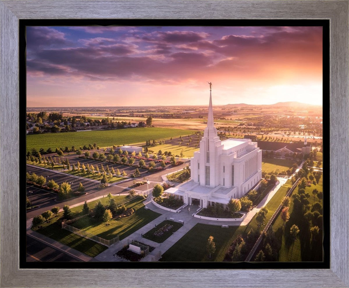 Rexburg Evening from on High Gallery Wrap