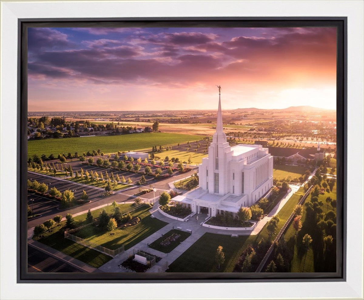 Rexburg Evening from on High Gallery Wrap