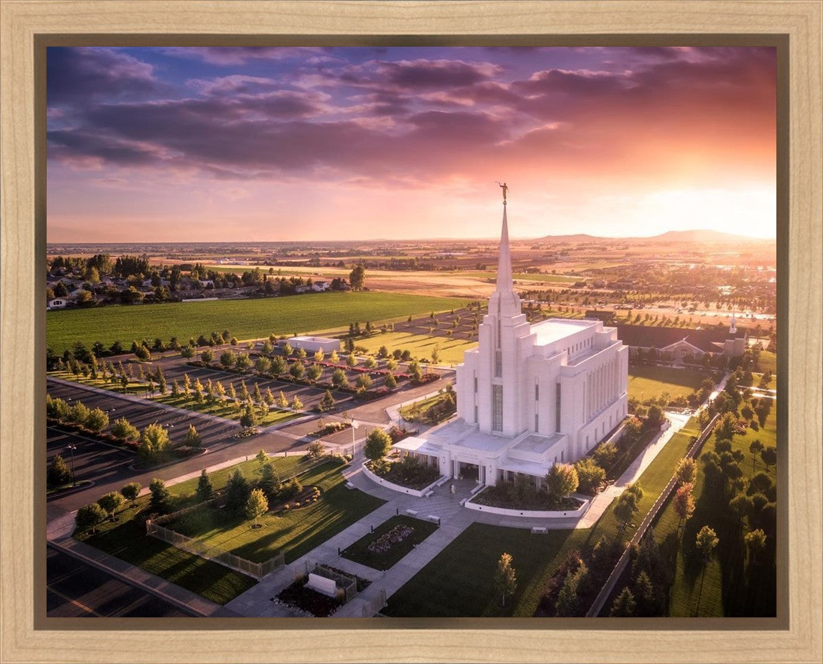 Rexburg Evening from on High Gallery Wrap