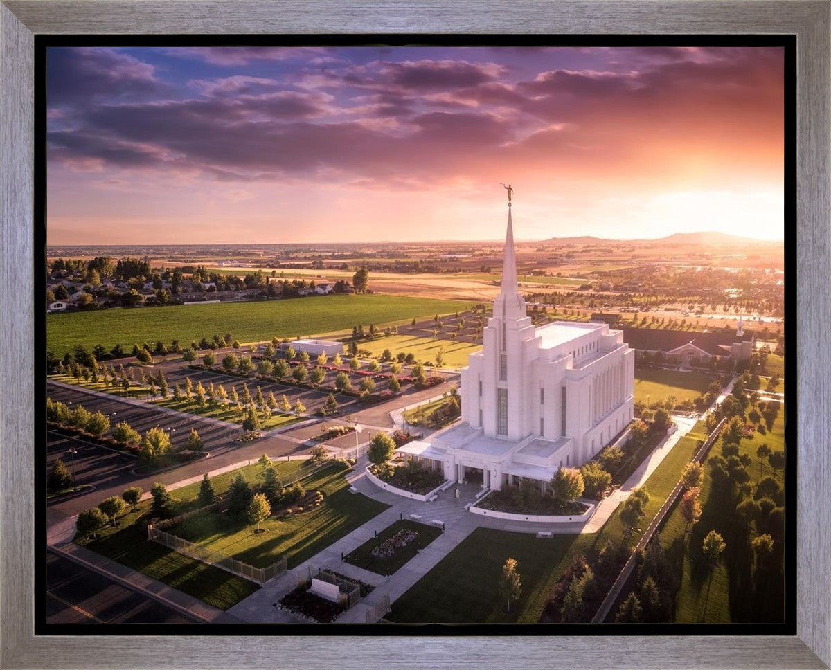 Rexburg Evening from on High Gallery Wrap