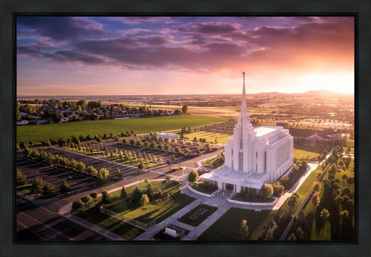 Rexburg Evening from on High Gallery Wrap