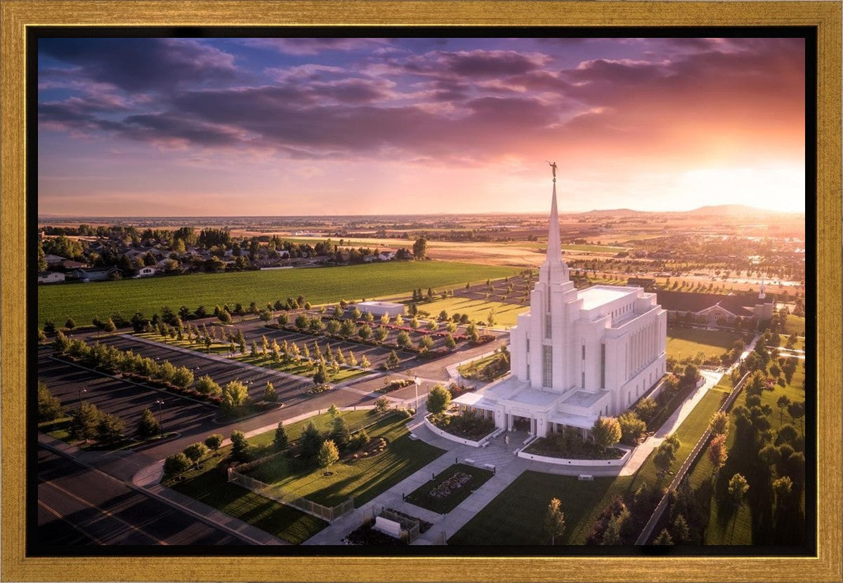 Rexburg Evening from on High Gallery Wrap