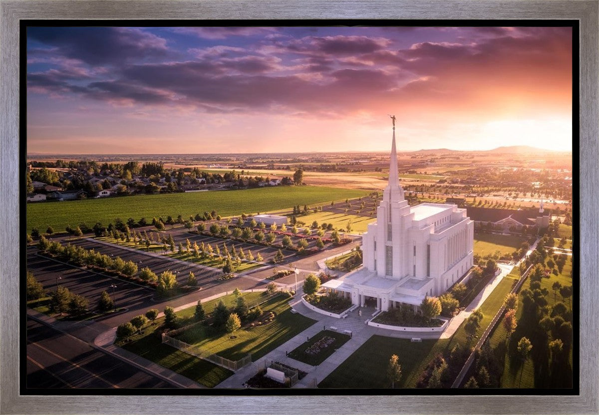 Rexburg Evening from on High Gallery Wrap