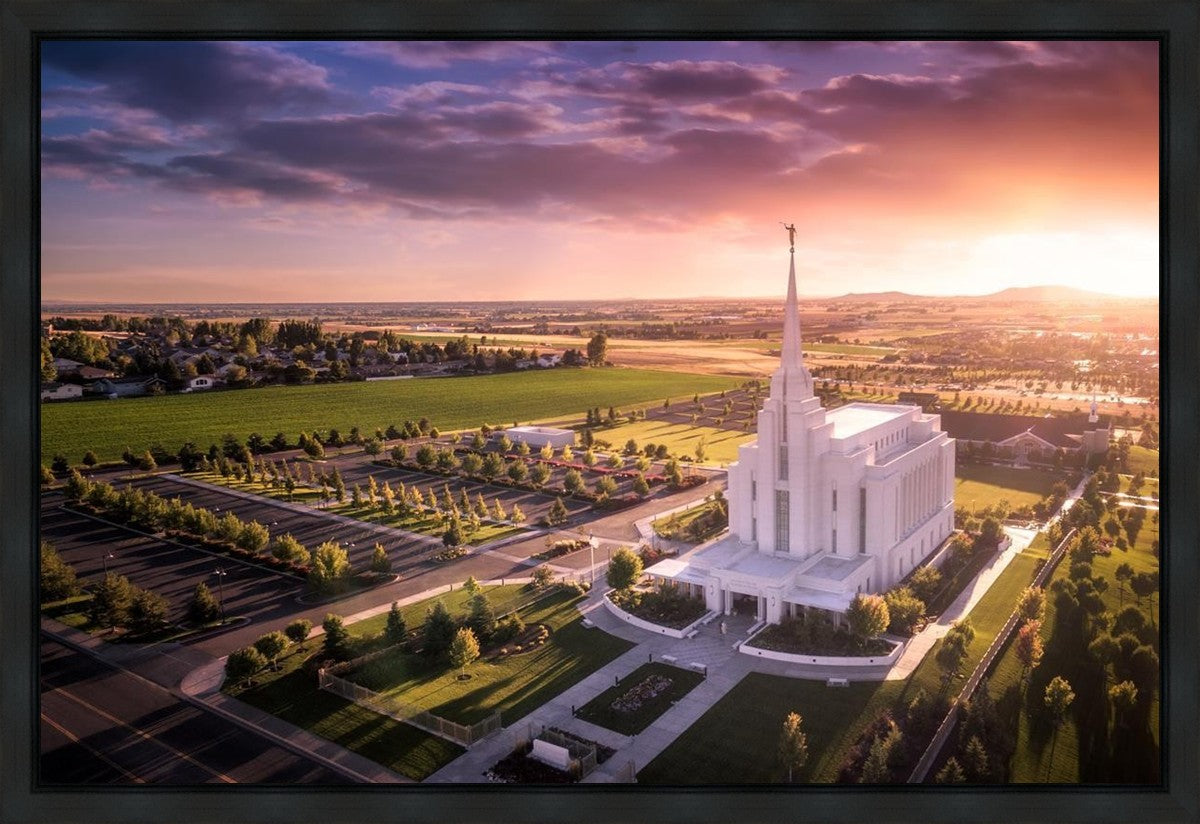 Rexburg Evening from on High Gallery Wrap