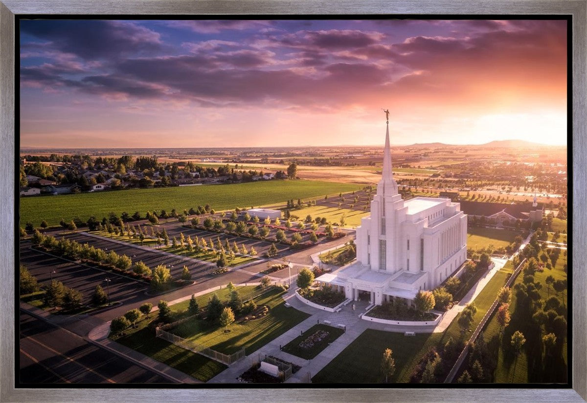 Rexburg Evening from on High Gallery Wrap
