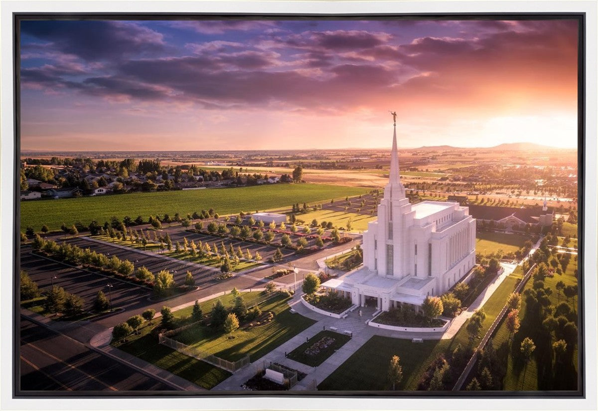 Rexburg Evening from on High Gallery Wrap
