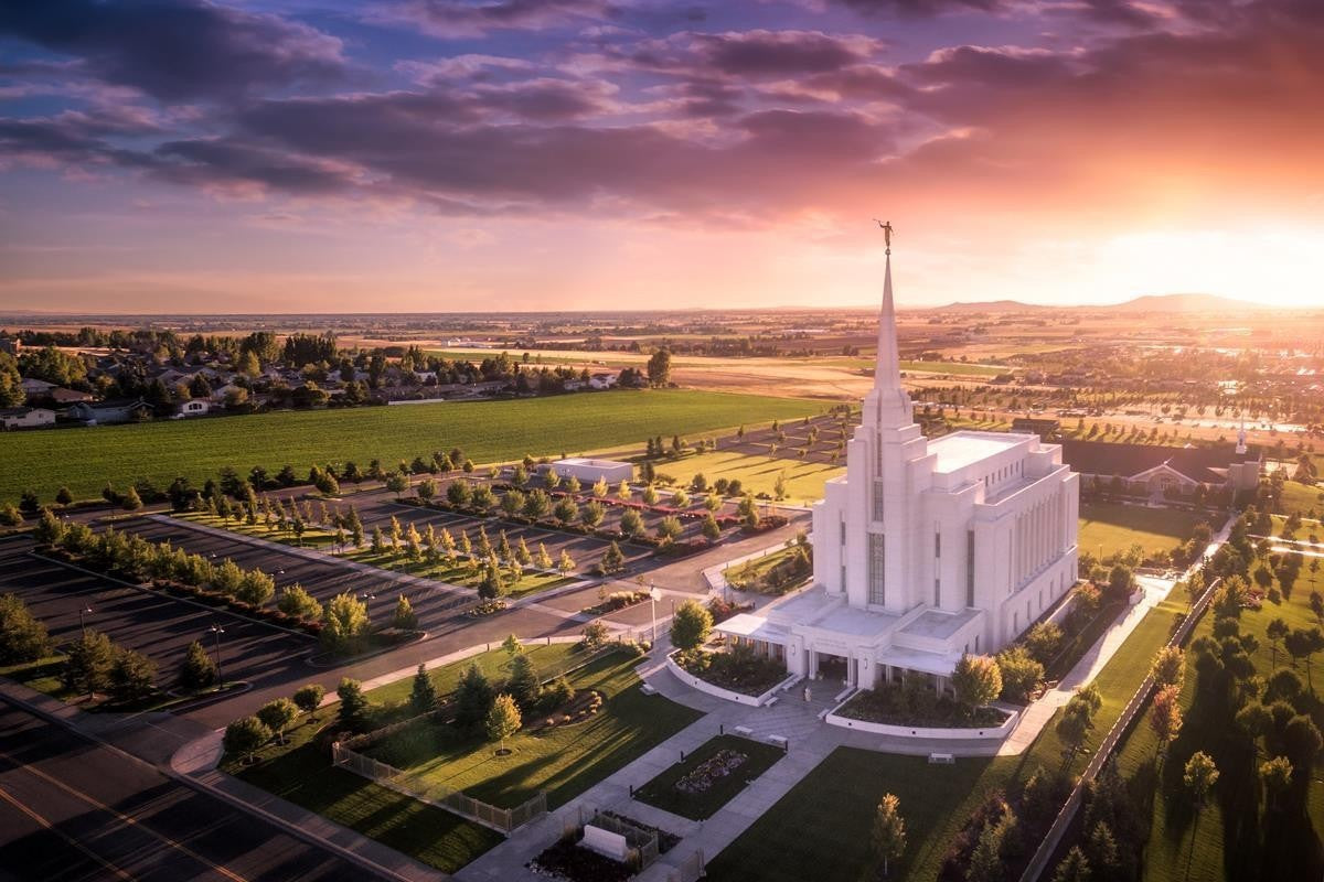 Rexburg Evening from on High Gallery Wrap