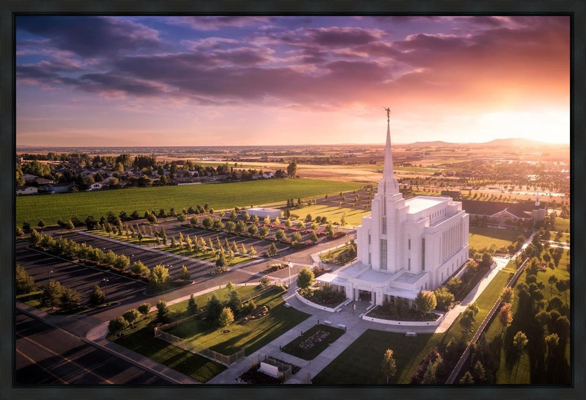 Rexburg Evening from on High Gallery Wrap