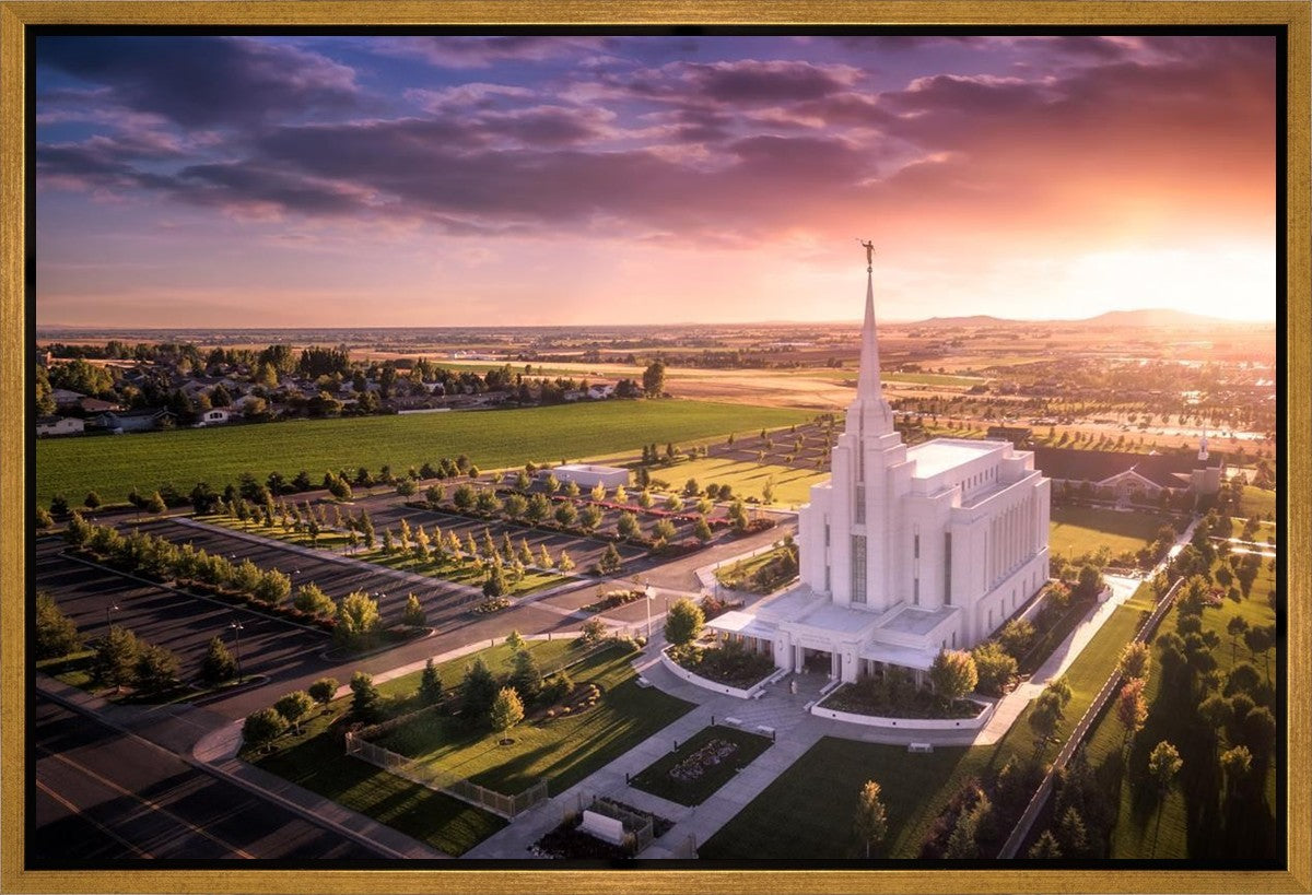 Rexburg Evening from on High Gallery Wrap