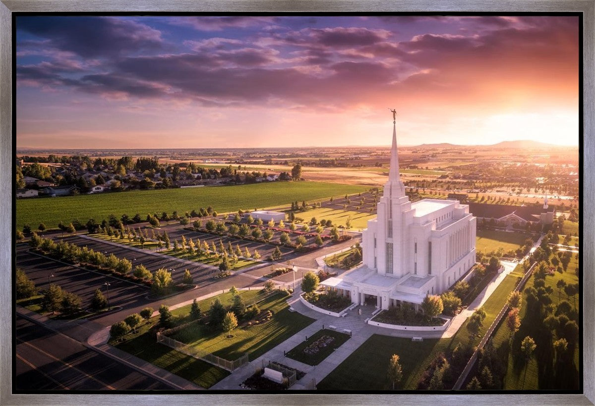Rexburg Evening from on High Gallery Wrap