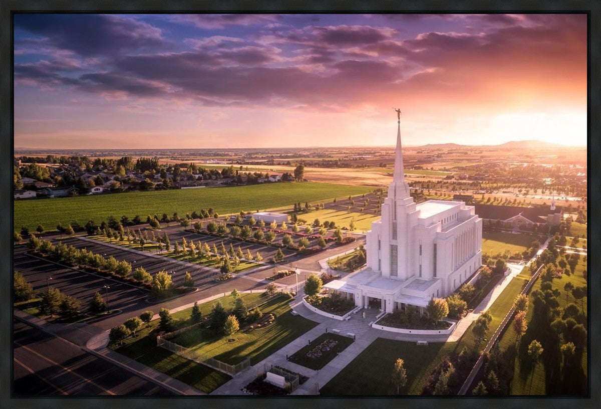 Rexburg Evening from on High Gallery Wrap