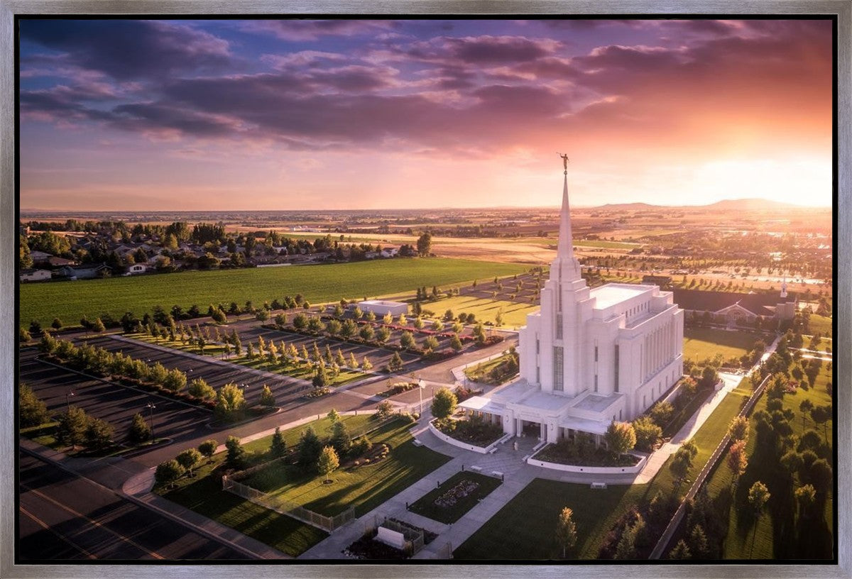 Rexburg Evening from on High Gallery Wrap