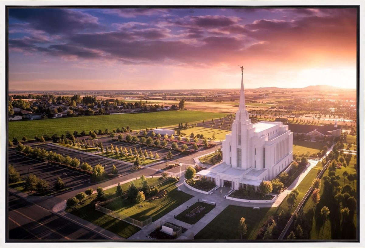 Rexburg Evening from on High Gallery Wrap