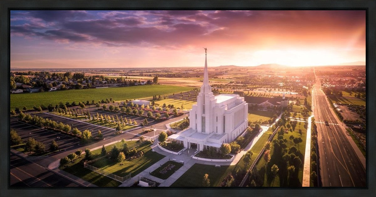 Rexburg Evening from on High Gallery Wrap