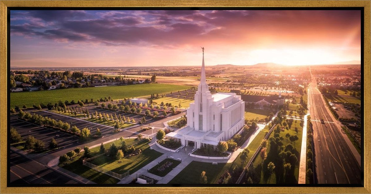Rexburg Evening from on High Gallery Wrap