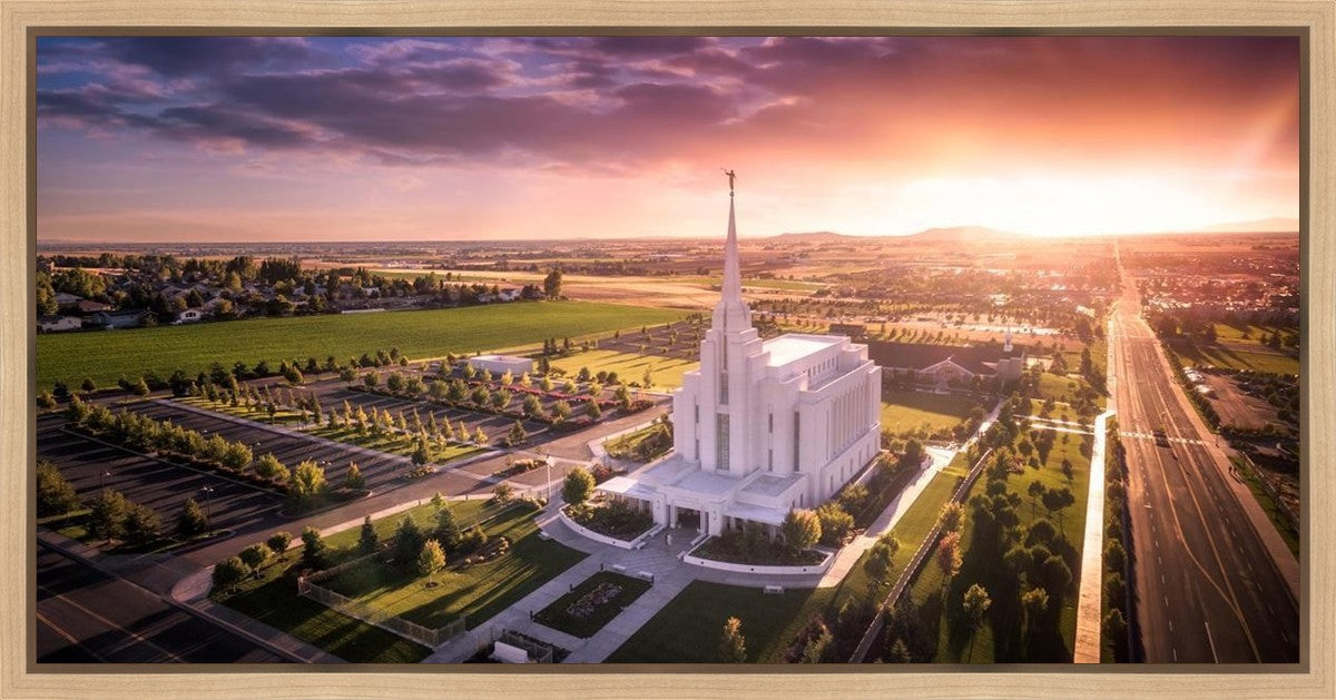 Rexburg Evening from on High Gallery Wrap