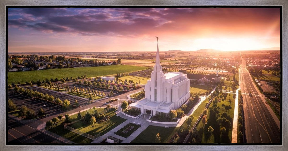 Rexburg Evening from on High Gallery Wrap