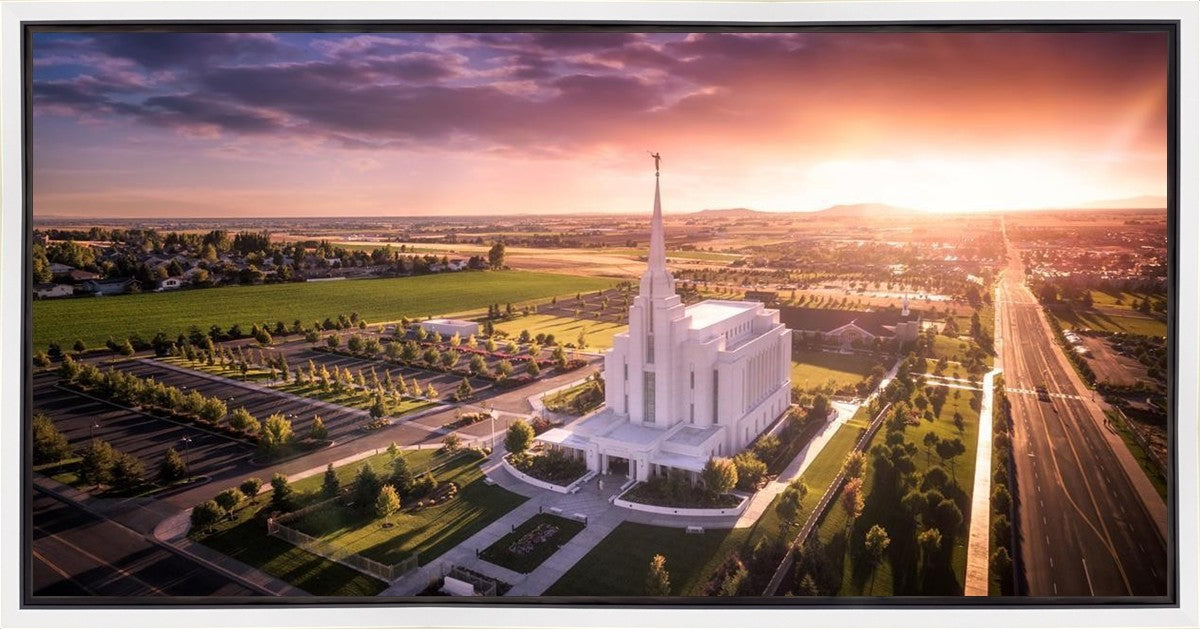 Rexburg Evening from on High Gallery Wrap