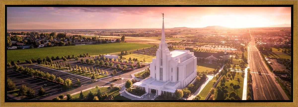 Rexburg Evening from on High Gallery Wrap