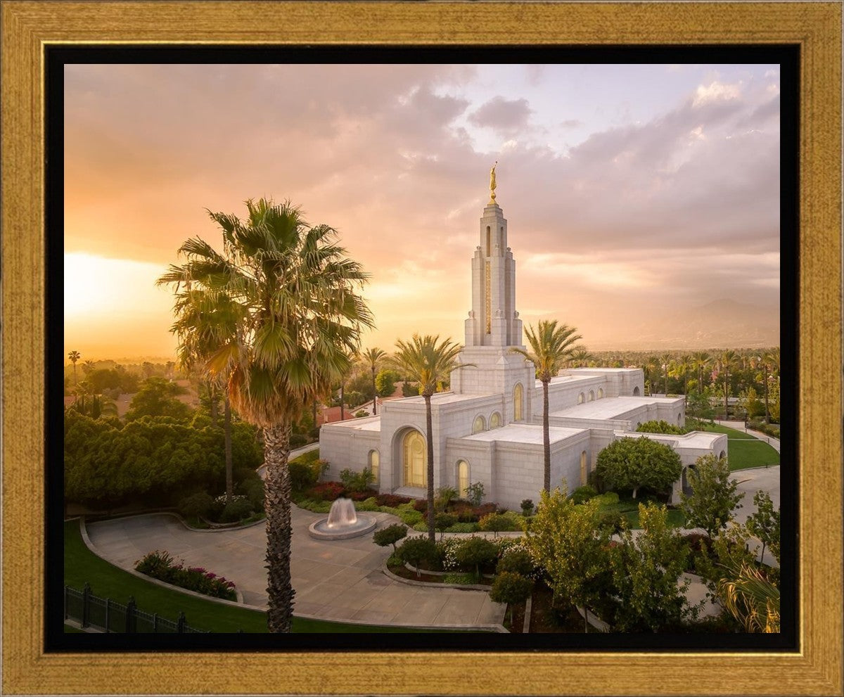 Redlands Golden from on High Gallery Wrap