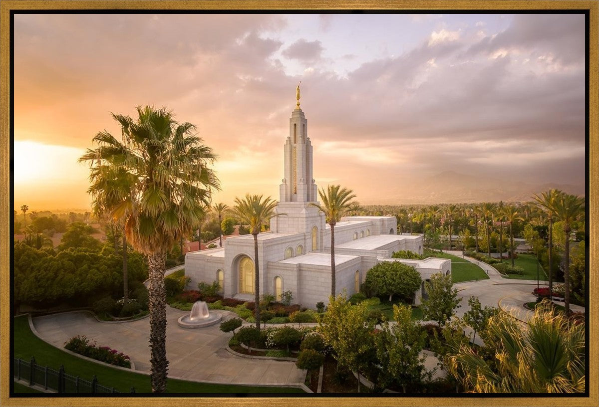 Redlands Golden from on High Gallery Wrap