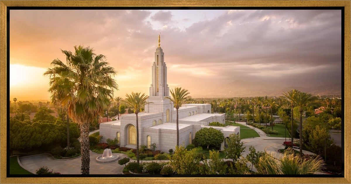 Redlands Golden from on High Gallery Wrap