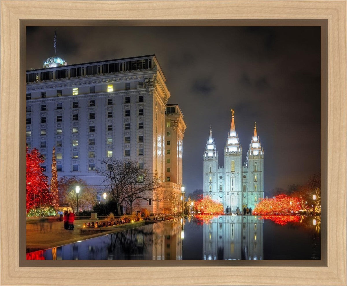 Temple Square Reflecting Pool Gallery Wrap