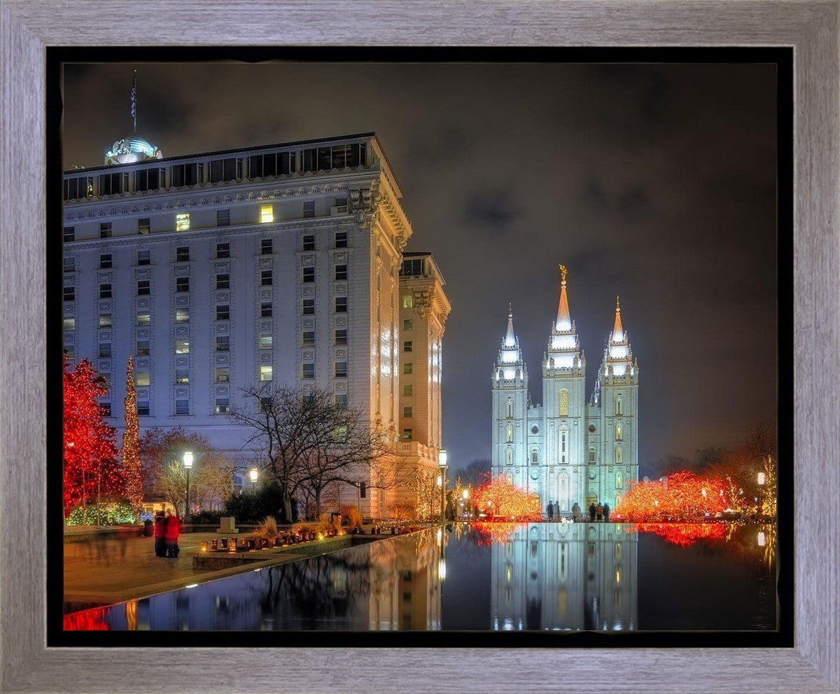 Temple Square Reflecting Pool Gallery Wrap