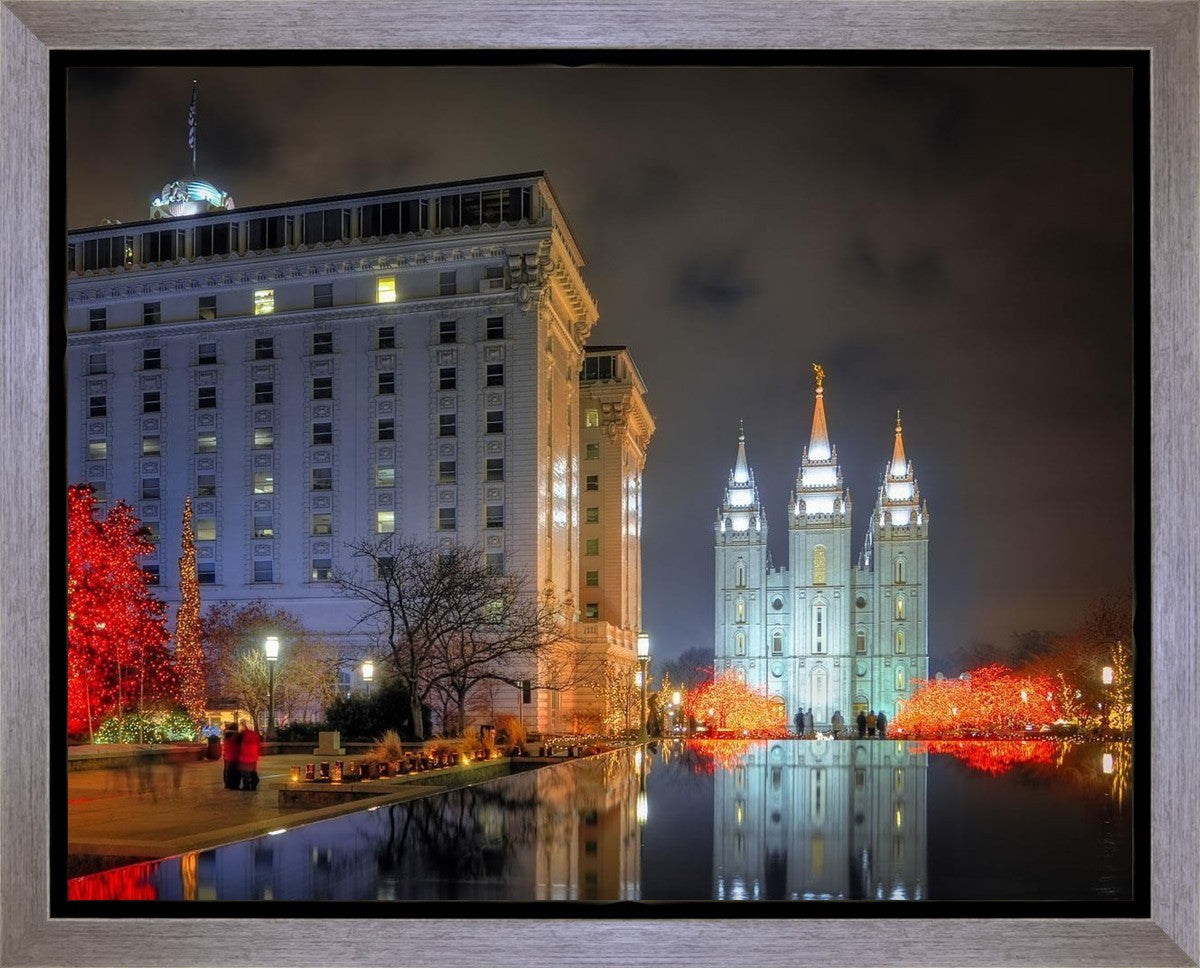 Temple Square Reflecting Pool Gallery Wrap