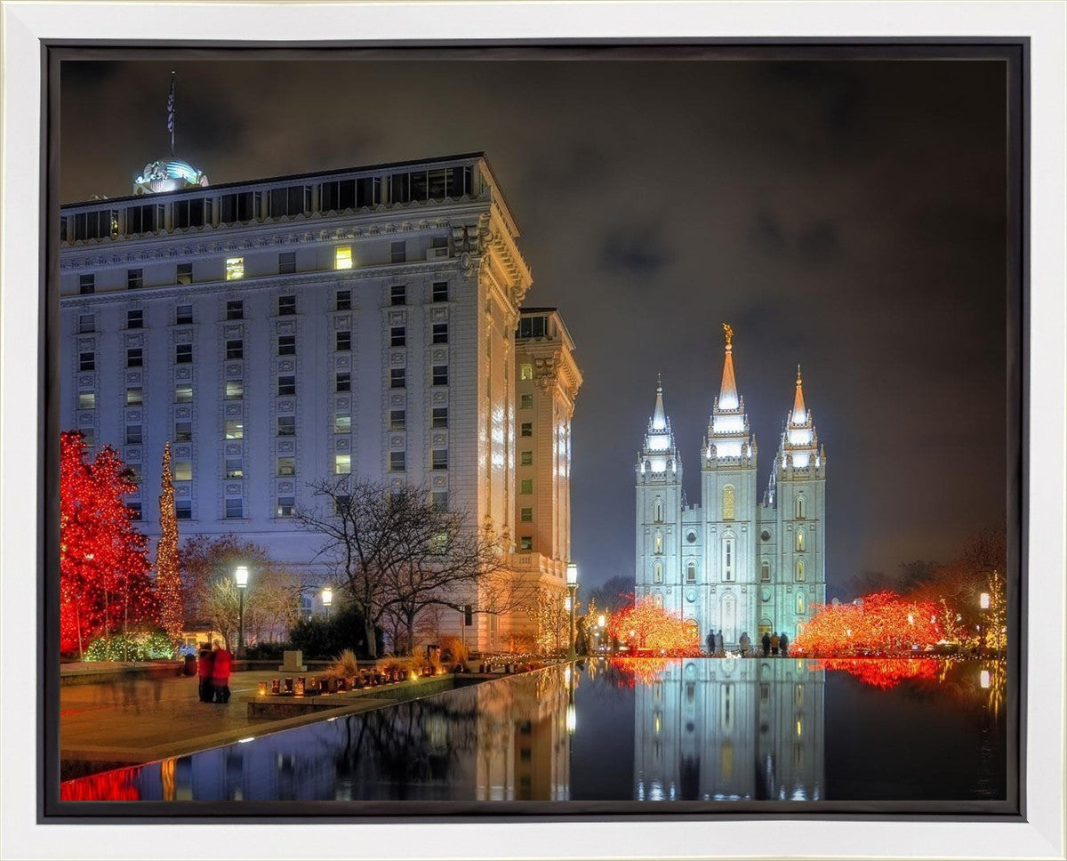 Temple Square Reflecting Pool Gallery Wrap