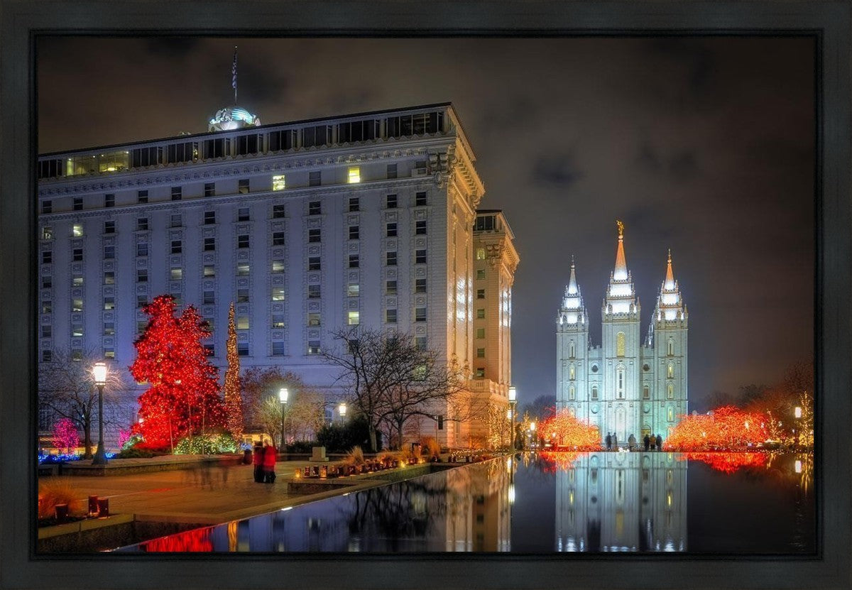 Temple Square Reflecting Pool Gallery Wrap