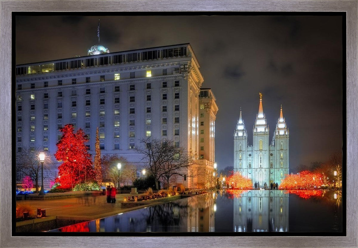 Temple Square Reflecting Pool Gallery Wrap