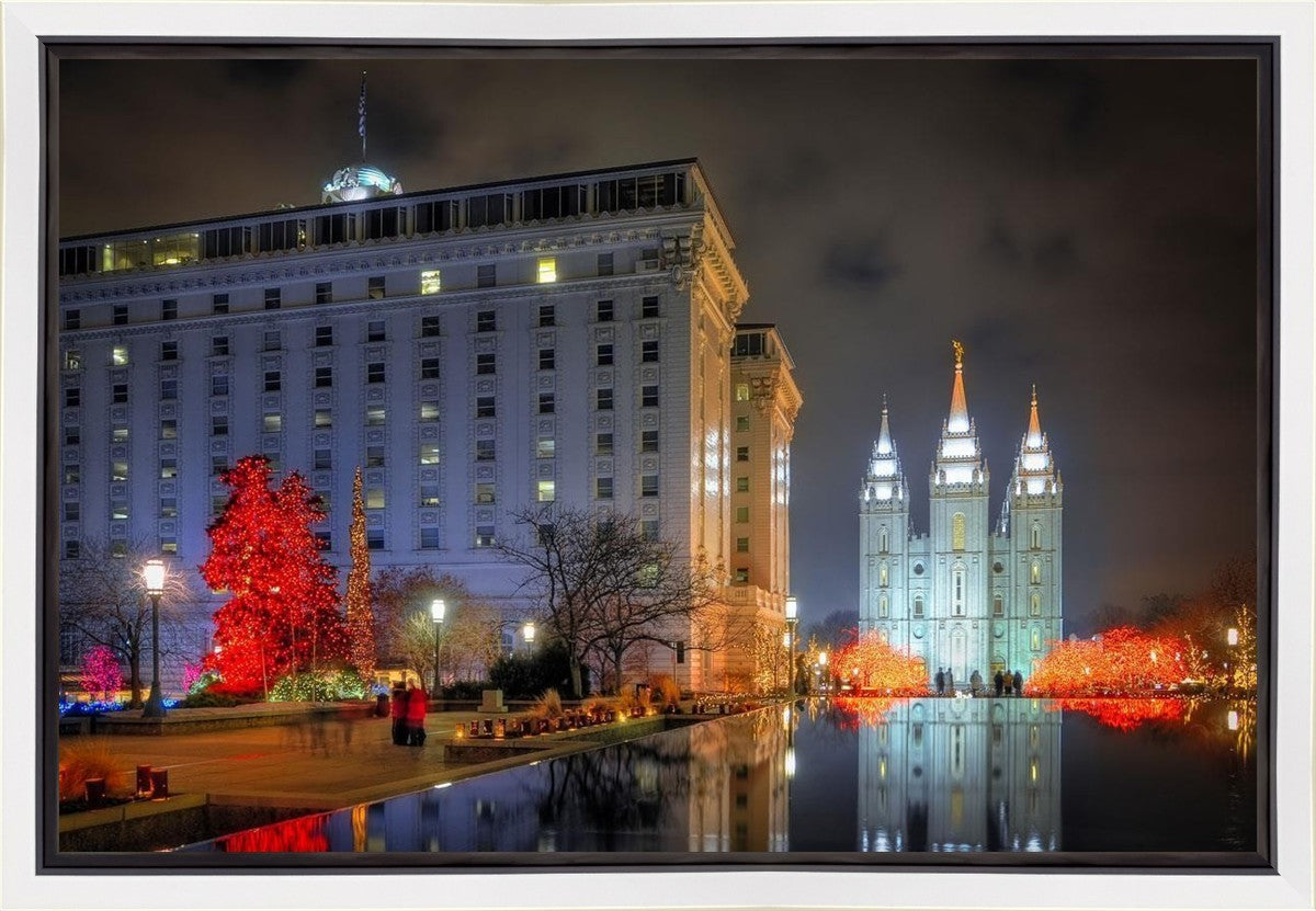 Temple Square Reflecting Pool Gallery Wrap