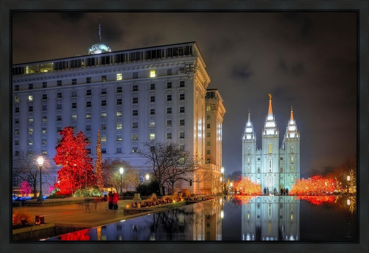 Temple Square Reflecting Pool Gallery Wrap