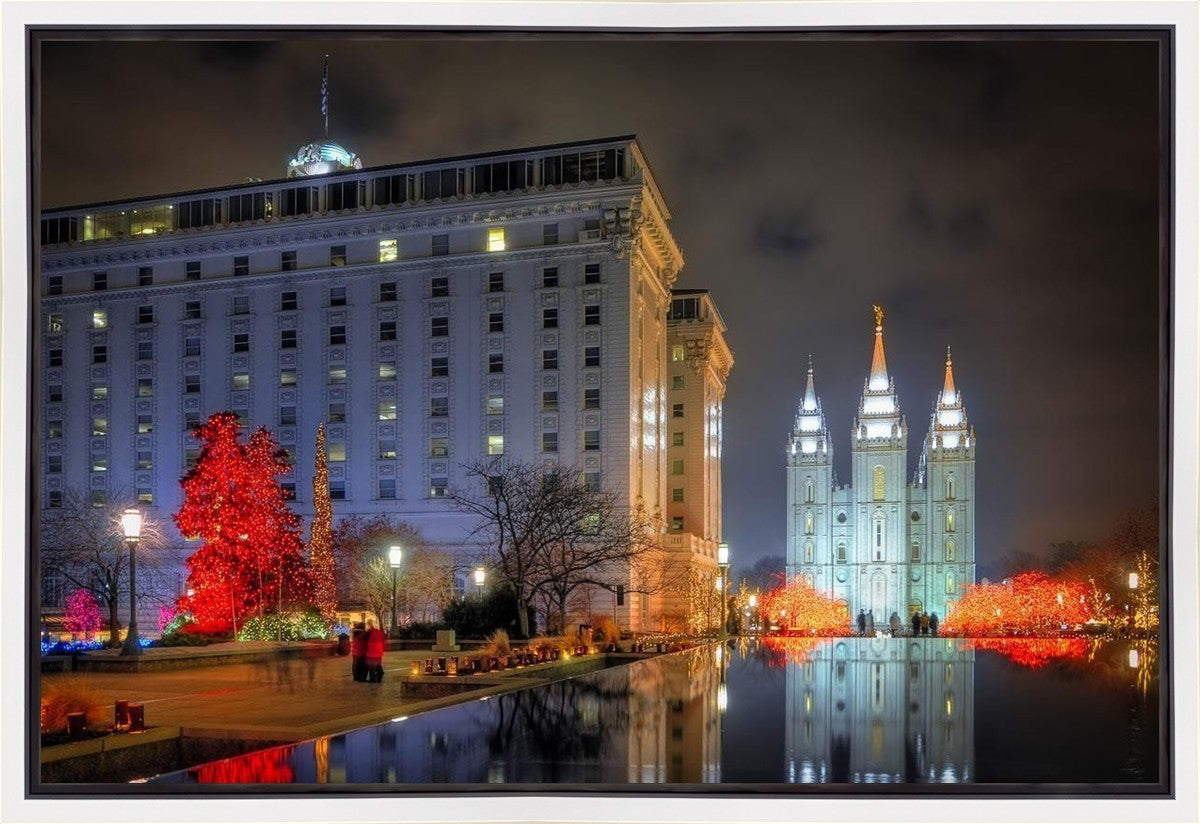 Temple Square Reflecting Pool Gallery Wrap