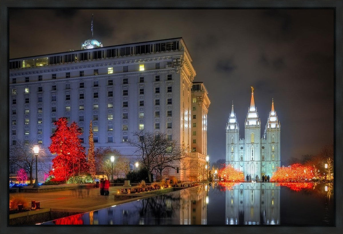 Temple Square Reflecting Pool Gallery Wrap