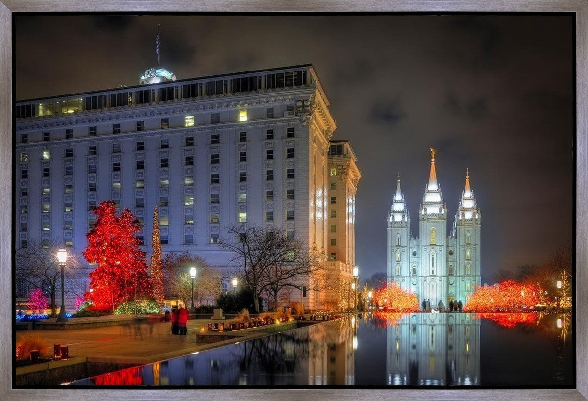 Temple Square Reflecting Pool Gallery Wrap