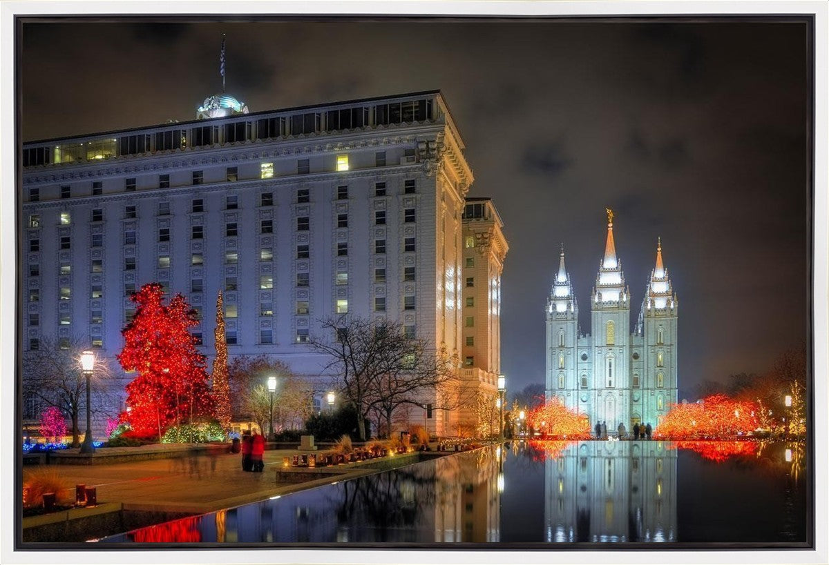 Temple Square Reflecting Pool Gallery Wrap