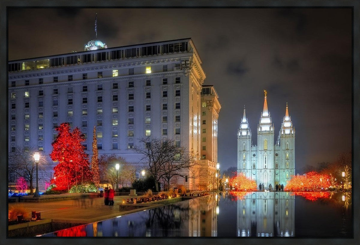 Temple Square Reflecting Pool Gallery Wrap