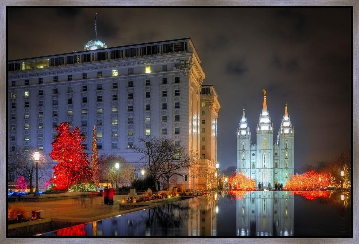 Temple Square Reflecting Pool Gallery Wrap
